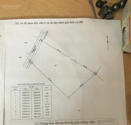 Bán đất 4581m² ngang 39m giá 5.2 tỷ Xã An Nhơn Tây