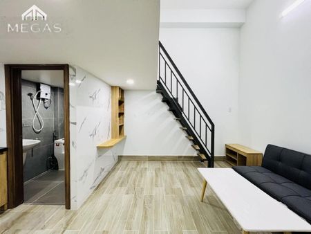 Cho thuê phòng có gác, full nội thất, thoáng mát-gần nhà ga T3, Etown Cộng Hòa, chợ Hoàng Hoa Thám
