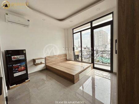 Cho thuê studio ban công full nội thất mới 100% thang máy tận cửa cách ĐH Văn Lang CS2 chỉ 5 phút