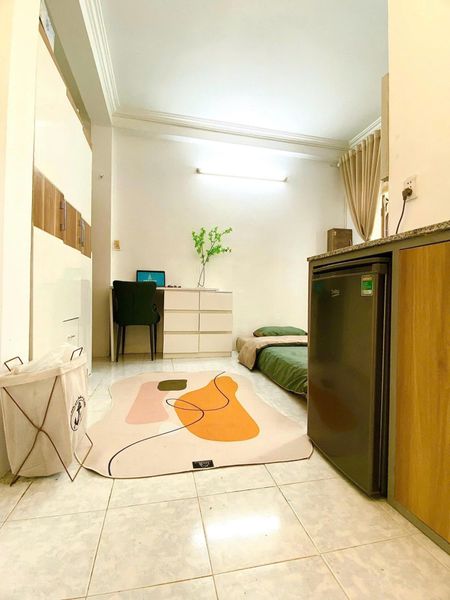 Phòng cho thuê Trần Đình Xu Q1 gần cầu Ông Lãnh - ĐH KHOA HỌC XÃ HỘI ĐHQG bancol full nội thất