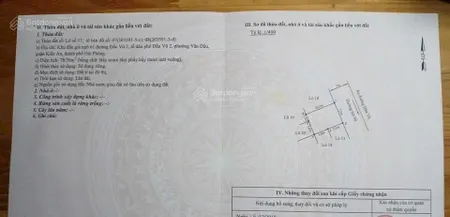 Diện tích 78,7m2 đường thông thoáng, oto vào thoải mái