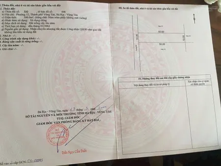 Ông anh gửi bán lô đất 500m2 hẻm 7, đường phước thắng, phường phước thắng, tp hcm, chỉ 4 tỷ 2