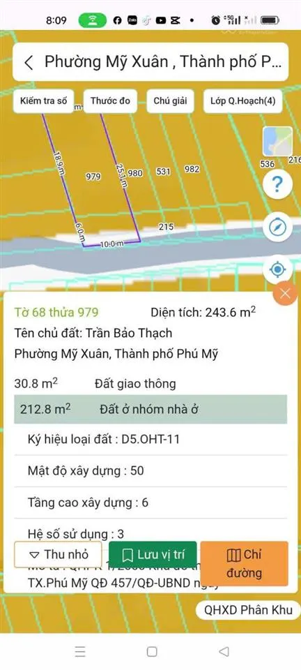 Bán đất võ văn kiệt, mỹ xuân, phú mỹ, bà rịa vũng tàu, 2,67 tỷ, 243m2 đẹp, nhiều tiện ích