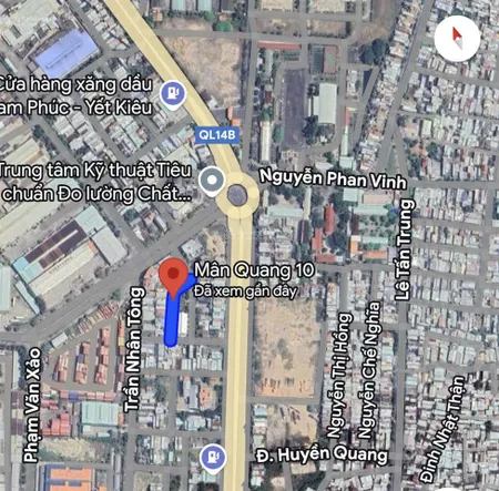 Đất đường 7m5 mân quang 10 . sơn trà diện tích 118m2 ngang 7m