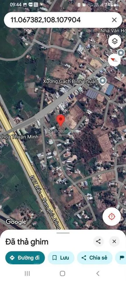 Bán đất , hàm thuận bắc, bình thuận, đường xh, 40m mt, quy hoạch đất ở, 1.5 sào giá 1,5 tỷ đồng