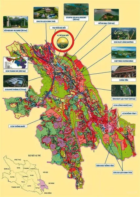 Em bán mảnh đất hơn 400 triệu full thổ cư 75m2 mặt đường 5m nằm cạnh dự án utopia villa & resort