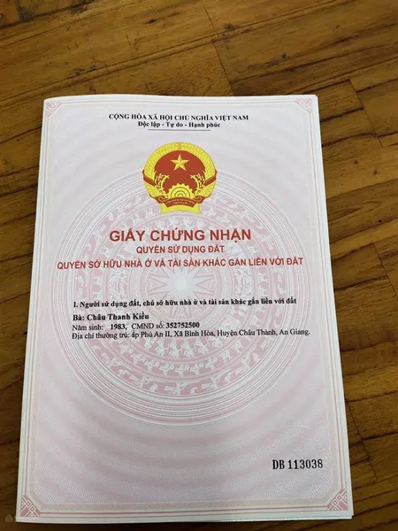 Bán đất tại đường 941, xã bình hòa, châu thành, an giang, giá siêu hời 1,6 tỷ, 5 x 38m