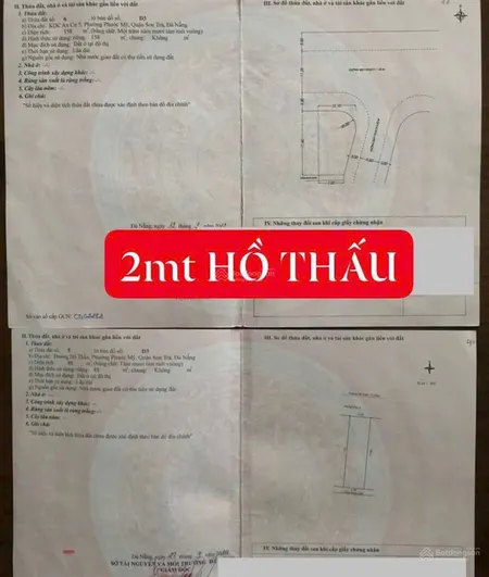 Chủ bán cặp đất ô góc đường hồ thấu và phước trường 7