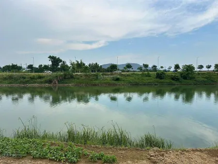 Đất đẹp view sông 450m2 có 250m2 đất ở vuông vắn rộng rãi 22m, xã bà nà