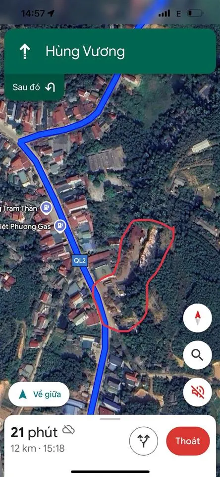Chính chủ bán gấp lô đất mặt đường quốc lộ 2, 7500 m2, vị trí trung tâm xã trạm thản, phú thọ