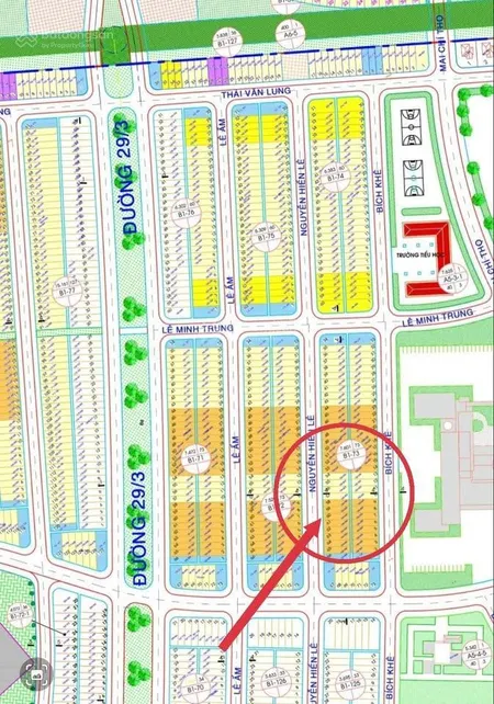 Bán 2 lô đất liền kề đường nguyễn hiến lê đường 7m5, gần ngã tư thông thoáng giá tốt