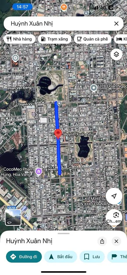 Bán đất 7,5m đường thông huỳnh xuân nhị, hoà xuân