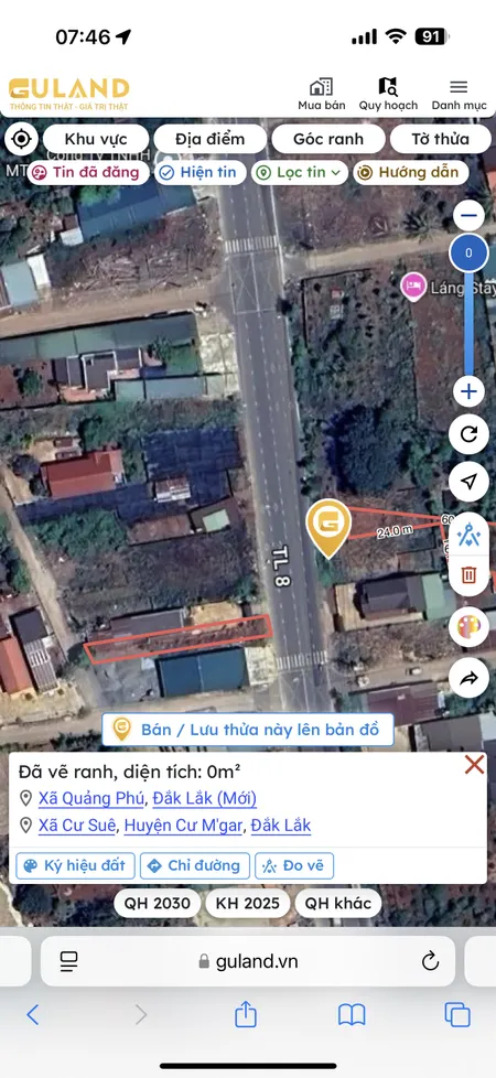 Bán đất 980m² giá 13.75 tỷ Xã Quảng Phú