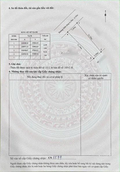 Bán đất 138.9m² ngang 5,5m. đường nhựa 7m giá 1.9 tỷ Xã An Trường( Bát Trang ) liên hệ 0362558882