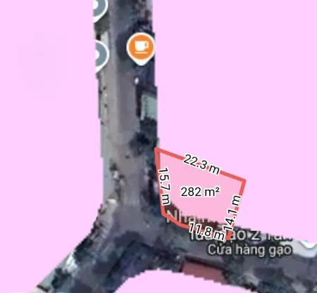 Bán QUÁN CÀ PHÊ GÓC  281.9m² ngang 15m giá 14 tỷ Xã Bà Điểm
