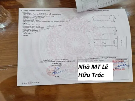 Bán nhà mặt phố Lê Hữu Trác, Trần Phú, Quảng Ngãi. DT 100m2, 3 tầng, 3PN, Đông, sổ đỏ. Giá 4.2 tỷ. LH: 0909040359