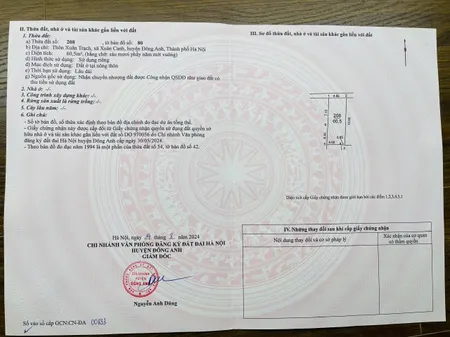 Bán đất 60.5m² ngang 4.85m giá 5.51 tỷ Xã Đông Anh