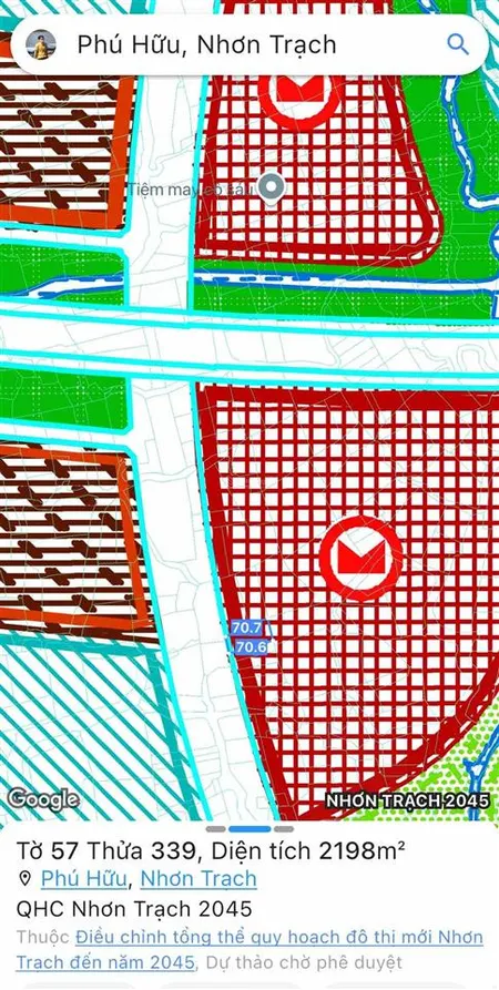 Bán đất tại liên cảng, phú hữu, nhơn trạch, đồng nai, 3,5 triệu/m2, 2198 m2 hot!