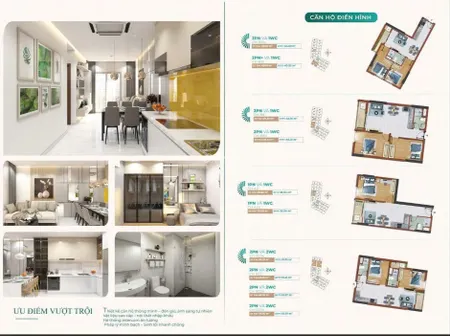 BÁN GẤP CĂN HỘ DESTINO THÁP CIELO TẤNG 17 TK 2 PN 1 WC GIÁ 1TY352