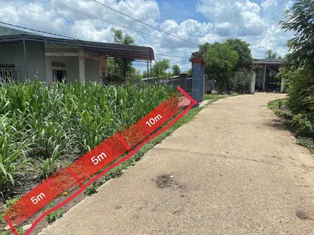 Đất thổ cư xã EaBar cũ 200m² ngang 5m giá 355 triệu Xã Ea Nuôl