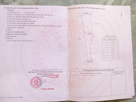 Bán 1000m2 cách quốc lộ 14 chỉ 150m;  nhà dân 100m, khu dân cư, trung tâm xã Krông Búk, tỉnh Đăk Lăk