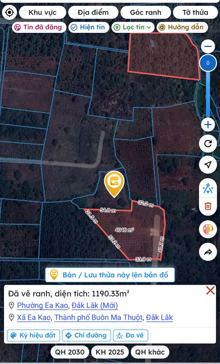 Bán đất 17000m² giá 7.65 tỷ Phường Ea Kao
