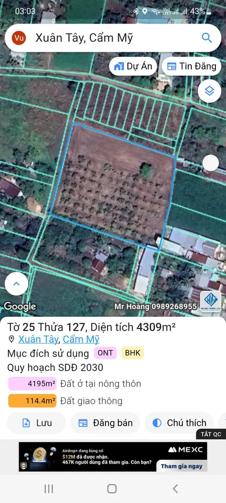 Nhà Đất Xuân Tây Cẩm Mỹ Đồng Nai