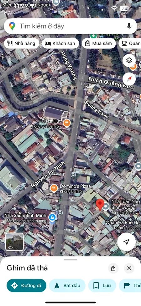 Đất trung tâm Phú Cường (phường Thủ Dầu Một-TP.HCM) sót lô xây nhà ở đẹp đường oto 4 chỗ,đối diện ngay Nhà Sách Bình Minh