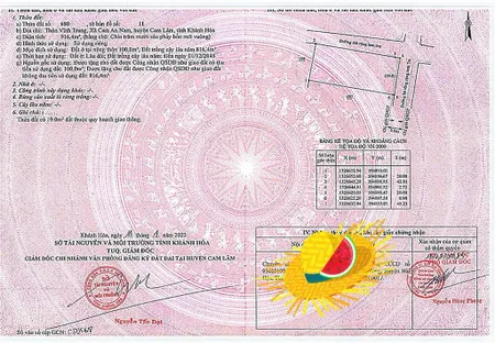 Bán đất tại cam an nam, cam lâm, khánh hòa giá cực chất 13,7 tỷ(15tr/m2) tổng diện tích 914 m2