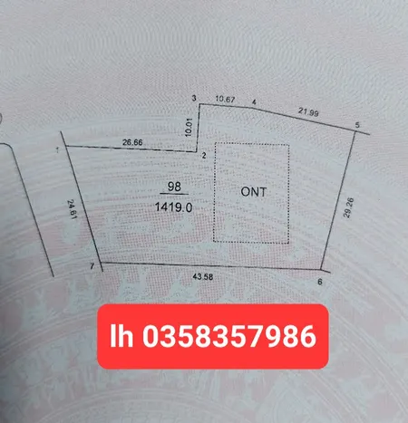 Bán đất 1419m² ngang 24.61m giá 22.5 tỷ Xã Trung Giã