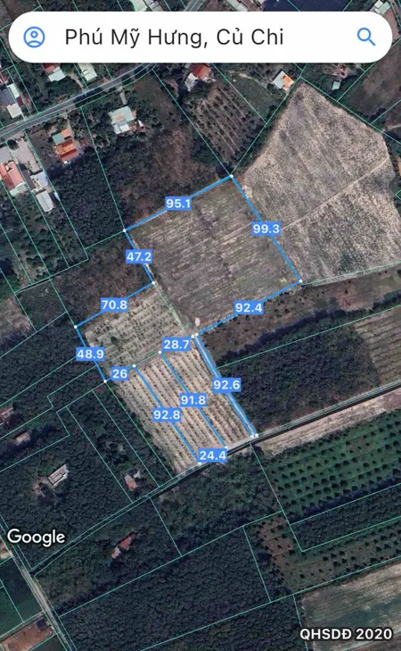 Bán đất 15.802m² ngang 35m giá 75.8 tỷ Xã An Nhơn Tây