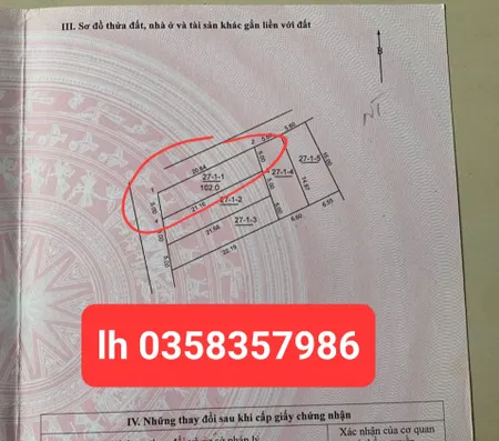Bán đất 102m² ngang 5m giá 2.92 tỷ Xã Sóc Sơn