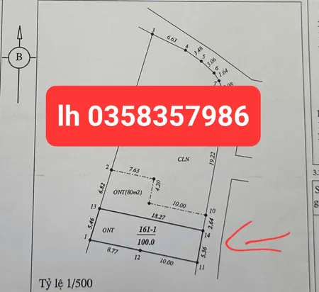 Bán đất 100m² ngang 5.46m giá 2.8 tỷ Xã Nội Bài