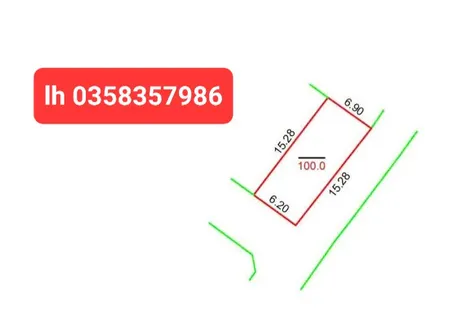 Bán đất 100m² ngang 6.20m giá 2.65 tỷ Xã Kim Anh