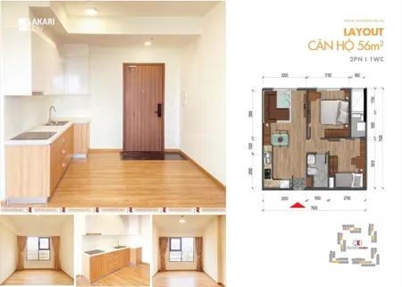 Ngộp ngân hàng cắt lỗ căn hộ akari võ văn kiệt, 2pn công viên hồ bơi, sẵn sổ hồng cho vay bidv 5.5%