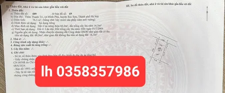 Bán đất 76.5m² ngang 6m giá 1.99 tỷ Xã Kim Anh