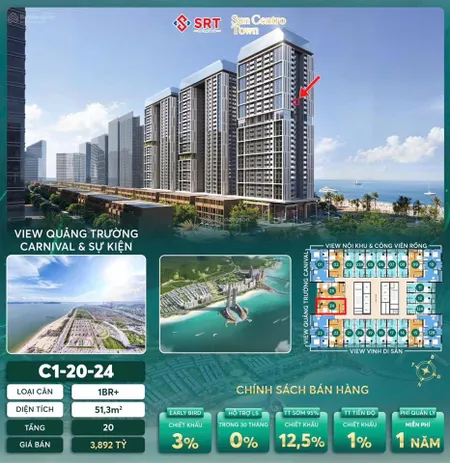 Cần bán căn 1 ngủ cộng vỉew trực diện biển bãi cháy giá chiết khấu cực sốc 0339 328 ***