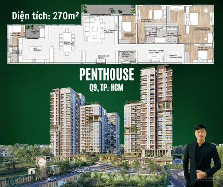 Độc bản căn hộ penthouse 270m2 phiên bản giới hạn tại q9, tp hcm