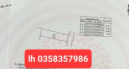 Bán đất 133m² ngang 6m giá 3.19 tỷ Xã Kim Anh