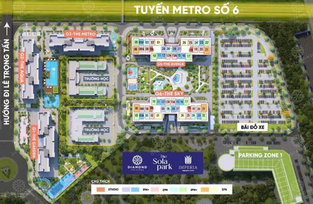 Bán gấp 2pn 54m2 tòa g6 view nội khu chênh 400tr imperia sola park vinhomes smart city