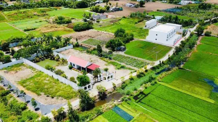 Chính chủ gửi 878m2 đất thổ mỹ lộc, mặt tiền đường, sổ sẵn, kết nối tphcm chỉ 17km