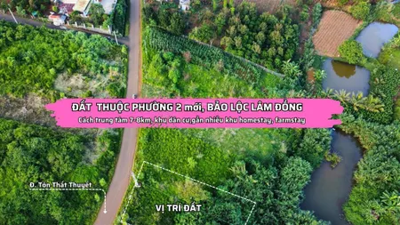 Bán đất mặt tiền đ. tôn thất thuyết, xã đam bri, bảo lộc, lâm đồng, chỉ 2,8 tỷ, 508 m2 (251m2 ont)