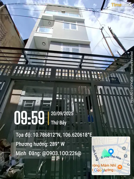 Sát MT Phú Thọ Hòa 4Tầng Mới Đẹp Giá Nhỉnh 4 Đồng 3PN+3WC+Sân Thượng