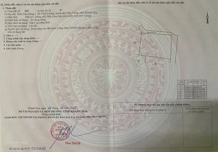 Bán đất vĩnh lương, nha trang, khánh hòa, 2,5 tỷ, 109,1 m2