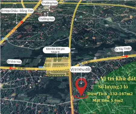 Bán 165m2 đất ở, nhân lý, tam quan, tam đảo chỉ hơn 700 triệu