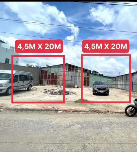 Bán lô đất sổ riêng thổ cư 100% gần kdc p. tân phong biên hoà.dt 4,5x20=90m2. giá 2tỷ950