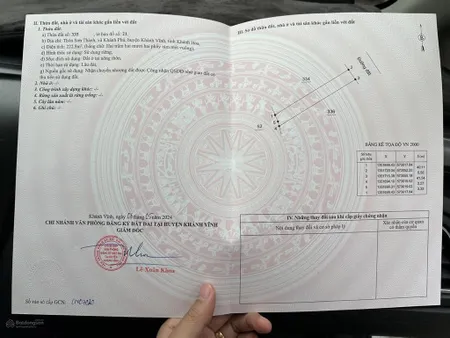 Chính chủ bán nhanh 3 lô thổ cư với diện tích hơn 220m2/lô giá chỉ 430tr/lô tại khánh phú