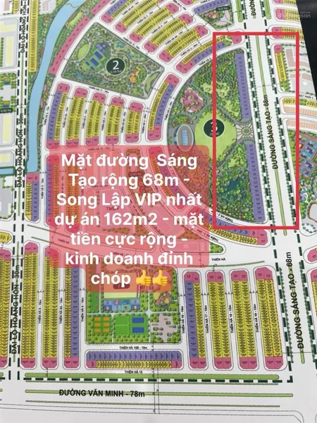 Từ 4,6 tỷ(vốn 1,11 tỷ)4tầng vin dương kinh quỹ vip 20 căn 58m, 65m, 126m view công viên đường 30m