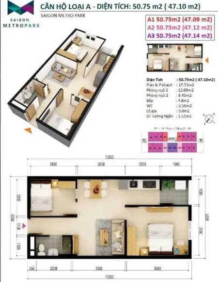 Căn hộ đẹp saigon metroparkđường số 11 trường thọthủ đức49mgiá 2,29tỷshr0974 945 *** phương