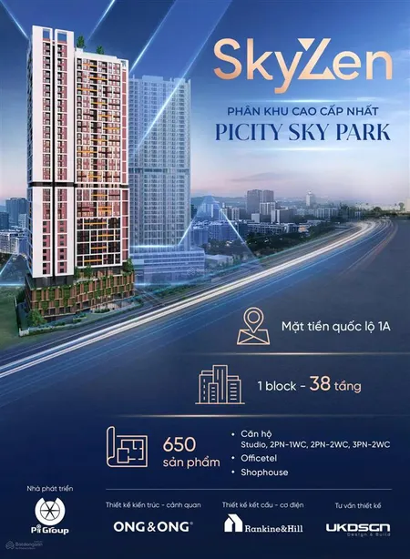 Căn hộ 3pn phân khu skyzen thanh toán chỉ 350 triệu đến khi nhận nhà tại dĩ an, bình dương